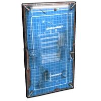 Blueprint Metal Door