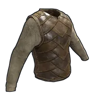 Burlap and Leather Vest