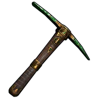 Emerald Relic Pick Axe