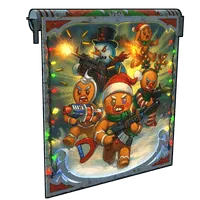 Gingerbread Raid Garage Door