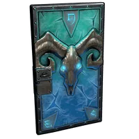 Glacial Visage Metal Door