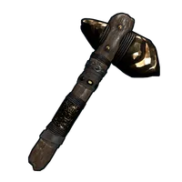 Gold Ore Stone Hatchet