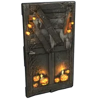 Hell-o-ween Wooden Door