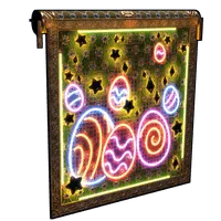 Neon Easter Garage Door