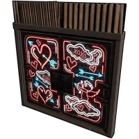 Neon Love Metal Double Door