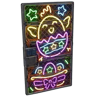 Neon Rise Sheet Metal Door