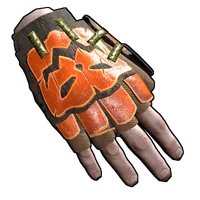 Pumpkin Roadsign Gloves