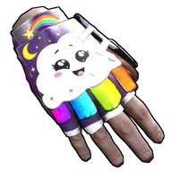 Rainbow Pony Roadsign Gloves