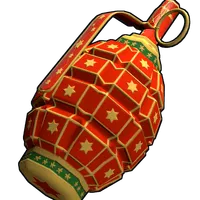 Red Christmas Grenade
