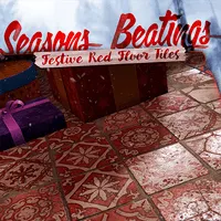 Red Festive Floor Tiles
