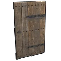 Riveted Wooden Door