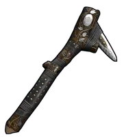 Silver Leaf Stone Pickaxe