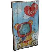 Teddy Love Wooden Door