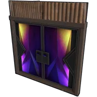 Tempered Sheet Metal Double Door