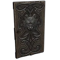 Wolf Den Wooden Door